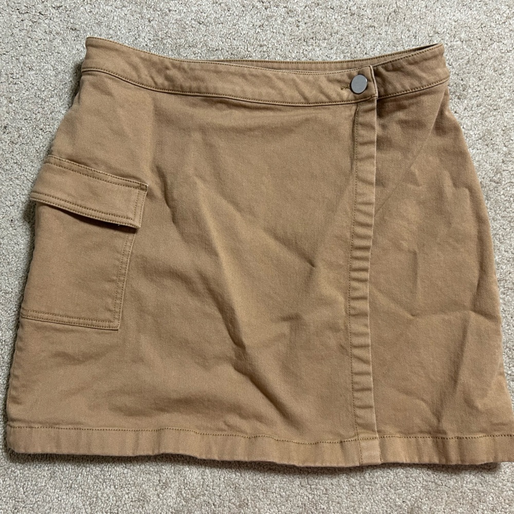 Loft Twill Cargo Wrap Skirt - Sz 8